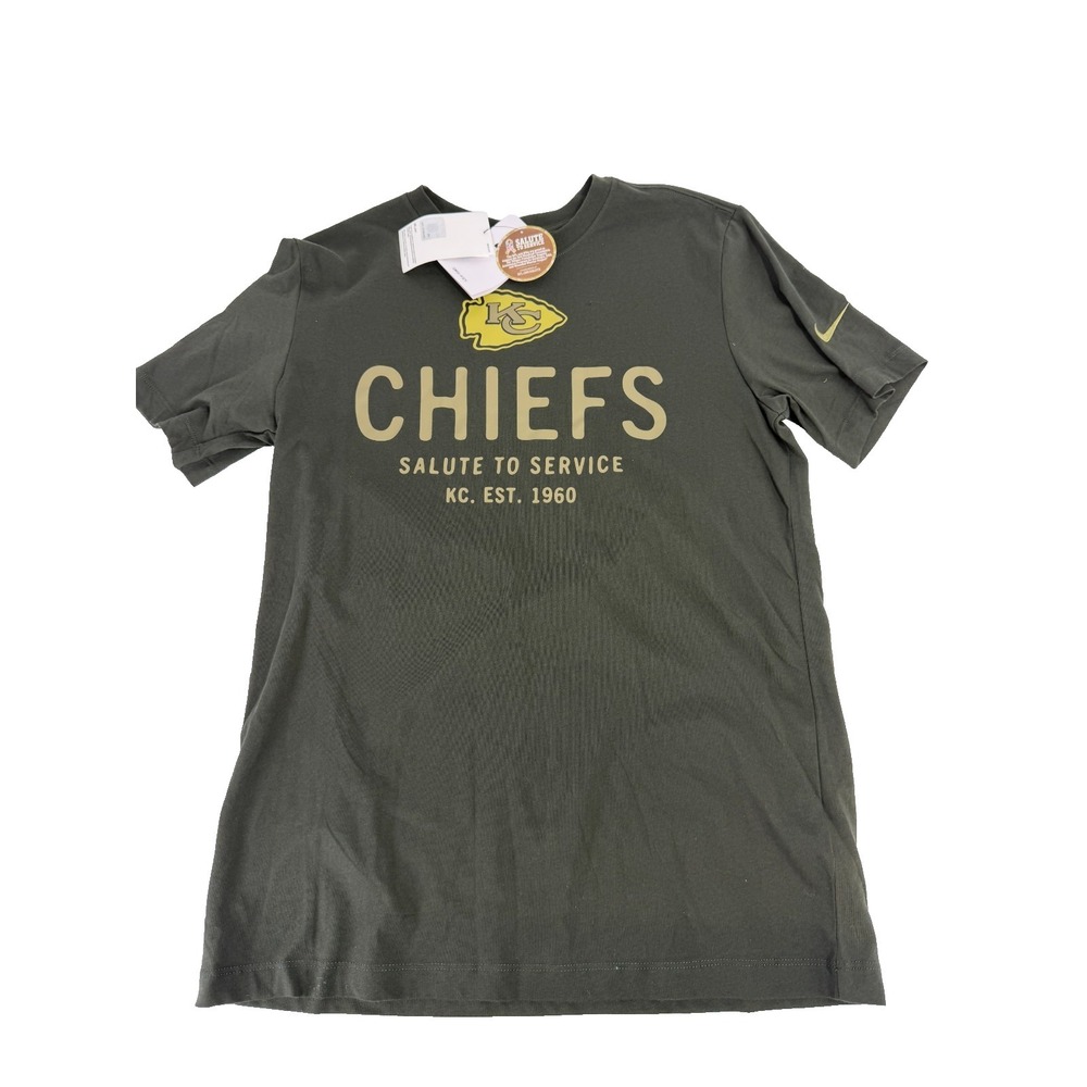 Nike Kansas City Chiefs 2025 Salute to Service Short Sleeve Shirt Size Large L